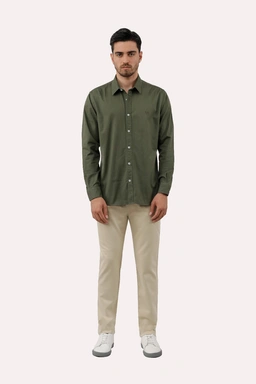 خرید پیراهن کتان مردانه پاتن جامه . قیمت پیراهن آستین بلند از فروشگاه اینترنتی پاتن جامه. 