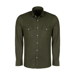 خرید پیراهن کتان دو جیب در دار مردانه. قیمت پیراهن پاتن جامه. 