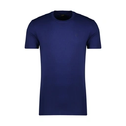 تی شرت آستین کوتاه مردانه مدل ساده آبی نفتی از فروشگاه آنلاین پاتن جامه. 