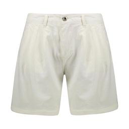 شلوارک زنانه رنگ سفید شیری قد تا روی زانو خرید از فروشگاه آنلاین پاتن جامه. 