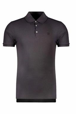 خرید پولوشرت استین کوتاه مردانه رنگ طوسی تیره پاتن جامه.قیمت پولوشرت استین کوتاه مردانه پاتن جامه 