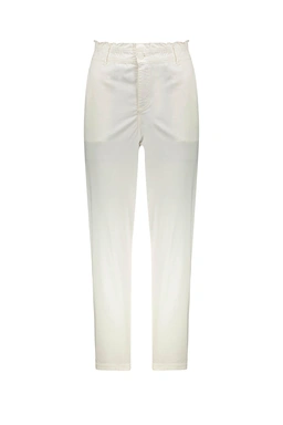 شلوار کتان رنگ شیری زنانه مدل راسته پاتن جامه/ قیمت شلوار کتان زنانه فروشگاه آنلاین پاتن جامه