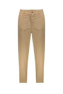 شلوار کتان رنگ کرم زنانه مدل راسته پاتن جامه/ قیمت شلوار کتان زنانه فروشگاه آنلاین پاتن جامه