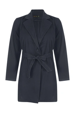 مانتو زنانه خنک دارای کمربند رنگ طوسی خرید آنلاین از پاتن جامه ارسال رایگان. 