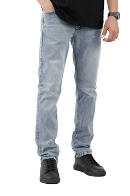شلوار جین مردانه مدل راسته سنگشور آبی روشن خرید از فروشگاه آنلاین پاتن جامه. 