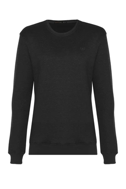 تیشرت آستین بلند مردانه مناسب فصول سرد رنگ مشکی برند پاتن جامه. 