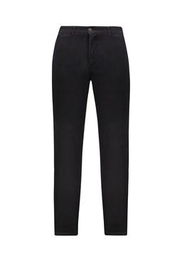 شلوار کتان مردانه مدل راسته رنگ ذغالی فیگارو پاتن جامه. 