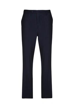 شلوار فاستونی مردانه رنگ سرمه ای تیره از برند پاتن جامه. شلوار پارچه ای کلاسیک مدل راسته. 