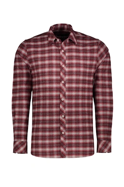 خرید پیراهن پشمی مردانه برند پاتن جامه طرح چهارخانه ارسال سریع و رایگان. 