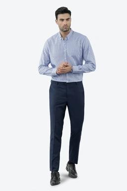 پیراهن آستین بلند رگولار مردانه طرح راه راه ، پیراهن برند پاتن جامه ارسال رایگان. 