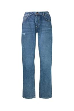 شلوار جین بگ مردانه از برند پاتن جامه ، شلوار جین زاپدار استایل بگ فاق متوسط دمپا گشاد.