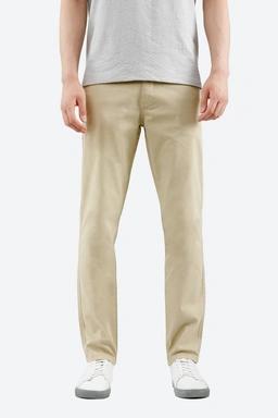 شلوار کتان مردانه برند پاتن جامه رنگ کرم. شلوار استایل راسته شلوار بادوام و ضخیم. 