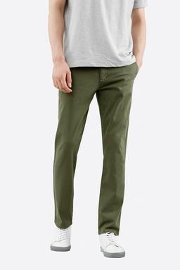 خرید شلوار کتان مردانه استایل راسته از برند پاتن جامه شلوار سبز زیتونی ارسال رایگان. 