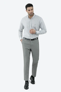 پیراهن آستین بلند رگولار مردانه طرح راه راه ، پیراهن برند پاتن جامه ارسال رایگان. 