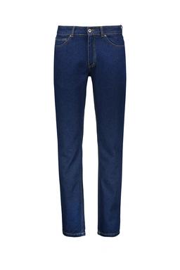 خرید آنلاین شلوار جین راسته مردانه با ارسال رایگان ، شلوار جین آبی تیره فاق متوسط مدل 718 پاتن. 