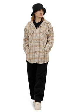 پیراهن کلاهدار بلند زنانه ، خرید پیراهن پشمی کرکی زنانه طرح چهارخانه ارسال سریع و رایگان. 