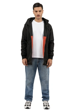 کاپشن شمعی دورو مردانه از برند پاتن جامه ، کاپشن بادگیر و ضد آب کلاهدار. 