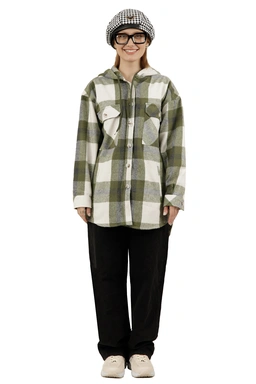 پیراهن کلاهدار بلند زنانه ، خرید پیراهن پشمی کرکی زنانه طرح چهارخانه ارسال سریع و رایگان. 