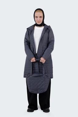 پافر شمعی همراه با کیف همرنگ ، ژیله کلاهدار بدون آستین زنانه ، ارسال رایگان و سریع. 