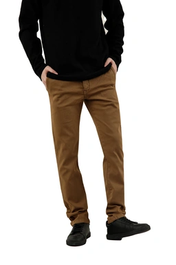 شلوار کتان مردانه مدل راسته ، رنگ شتری با فاق متوسط ، خرید آنلاین ارسال رایگان. 