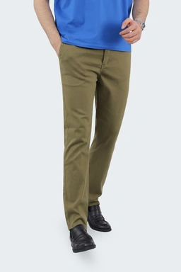 شلوار کتان مردانه مدل جذب با فاق متوسط ، شلوار سبز زیتونی ، خرید آنلاین شلوار کتان ارسال رایگان. 