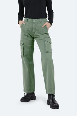 شلوار کتان زنانه 5 جیب ، رنگ سبز ، مدل بگی دمپا کشدار ، ارسال سریع و رایگان. 