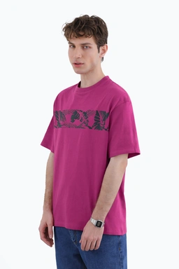 خرید تیشرت آستین کوتاه مردانه چاپدار ، رنگ سرخابی ، تیشرت بدون درز خرید و ارسال رایگان. 