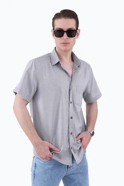 پیراهن آستین کوتاه مردانه رگولار ، بافت آکسفورد، مناسب استفاده روزمره و مهمانی اداری.