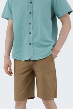 شلوارک قهوه ای مردانه ، شلوارک لینن خنک مناسب فصل گرم خرید آسان با ارسال رایگان. 