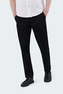 خرید شلوار کتان مردانه مدل راسته فیگارو پاتن جامه ، رنگ مشکی خرید آسان و ارسال رایگان. 