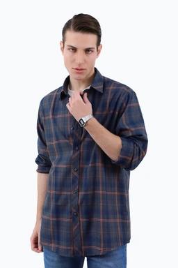 پیراهن آستین بلند مردانه طرح چهارخانه طوسی سیر ، خرید پیراهن مردانه طرح دار ارسال سریع و رایگان. 