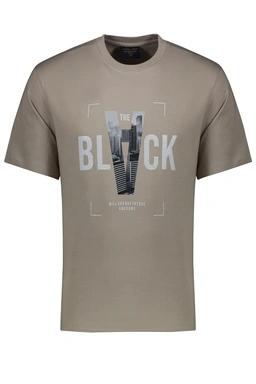 خرید تی شرت آستین کوتاه مردانه چاپدار رنگ خاکی چاپدار ، تیشرت بدون درز خرید و ارسال رایگان. 