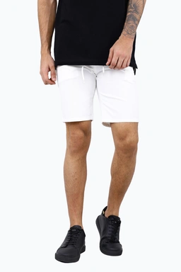 خرید شلوارک کتان سفید مردانه کمر کشدار ، قد تا روی - بالای زانو می باشد. خرید آسان و ارسال رایگان. 