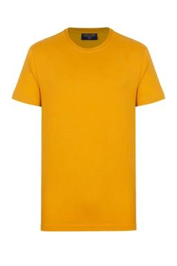 خرید تیشرت آستین کوتاه ساده مردانه رنگ زرد پرتقالی ، تیشرت ساده یقه گرد خرید و ارسال رایگان. 
