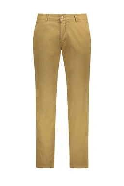 شلوار کتان مردانه مدل فیگارو رنگ شتری روشن