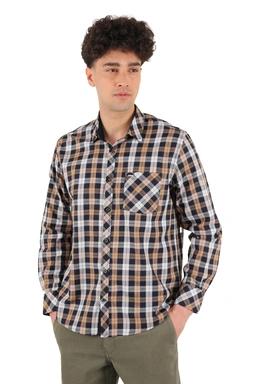 پیراهن آستین بلند مردانه چهارخانه