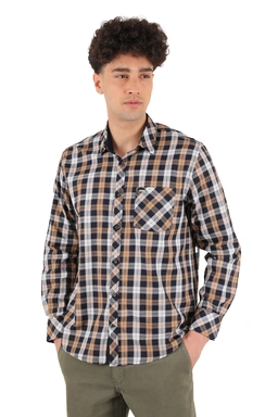 پیراهن آستین بلند مردانه چهارخانه
