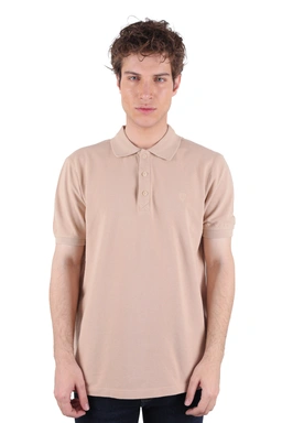 پولوشرت کرمی آستین کوتاه مردانه