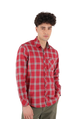 پیراهن آستین بلند مردانه چهارخانه