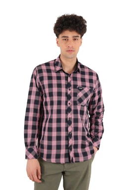 پیراهن آستین بلند مردانه چهارخانه