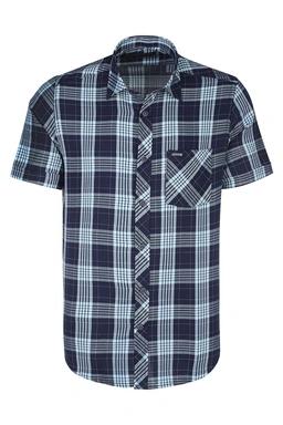 پیراهن آستین کوتاه کلاسیک مردانه طرح چهارخانه