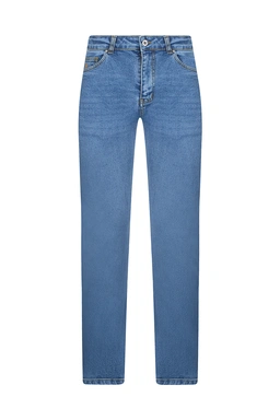 شلوار جین مردانه مدل راسته رنگ آبی نسبتاً روشن