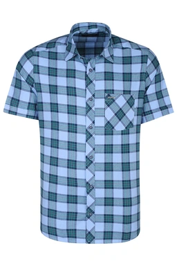 پیراهن آستین کوتاه کلاسیک مردانه طرح چهارخانه