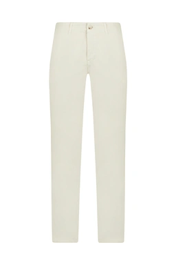 شلوار کتان مردانه مدل راسته رنگ شیری