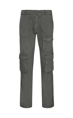 شلوار کتان 5 جیب مردانه رنگ طوسی سبز