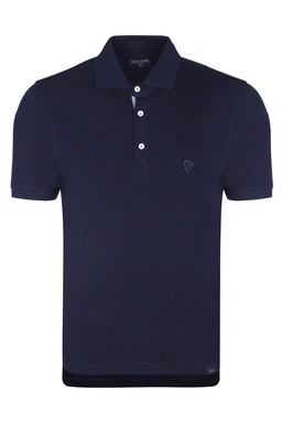 پولوشرت آستین کوتاه مردانه رنگ سرمه ای 2