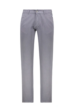 شلوار کتان مردانه پشت کمر کشدار رنگ طوسی