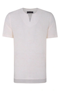 پیراهن آستین کوتاه مردانه زرد