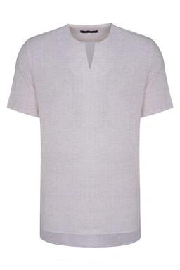 پیراهن آستین کوتاه مردانه مدل آزاد قهوه ای