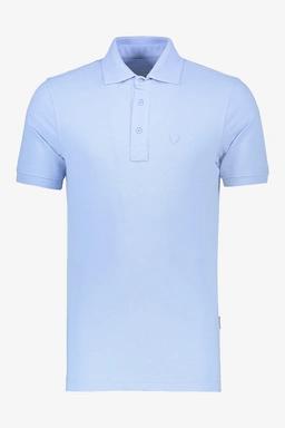 پولوشرت یقه دار رنگ آبی روشن